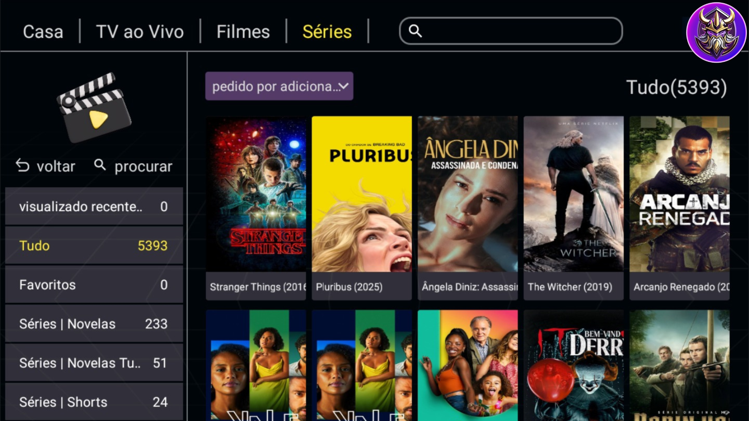 Mais de 5.000 séries